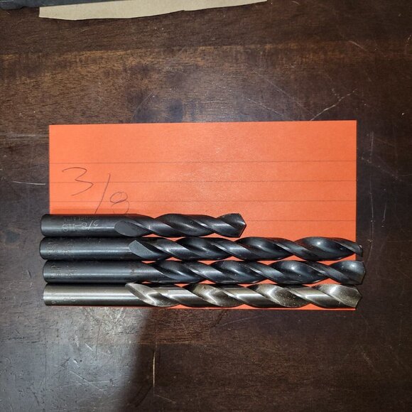 40+ Lot HSS HS Drill Bits High Speed Steel Mix Size Black Oxide Silver New Used - Picture 4 of 9